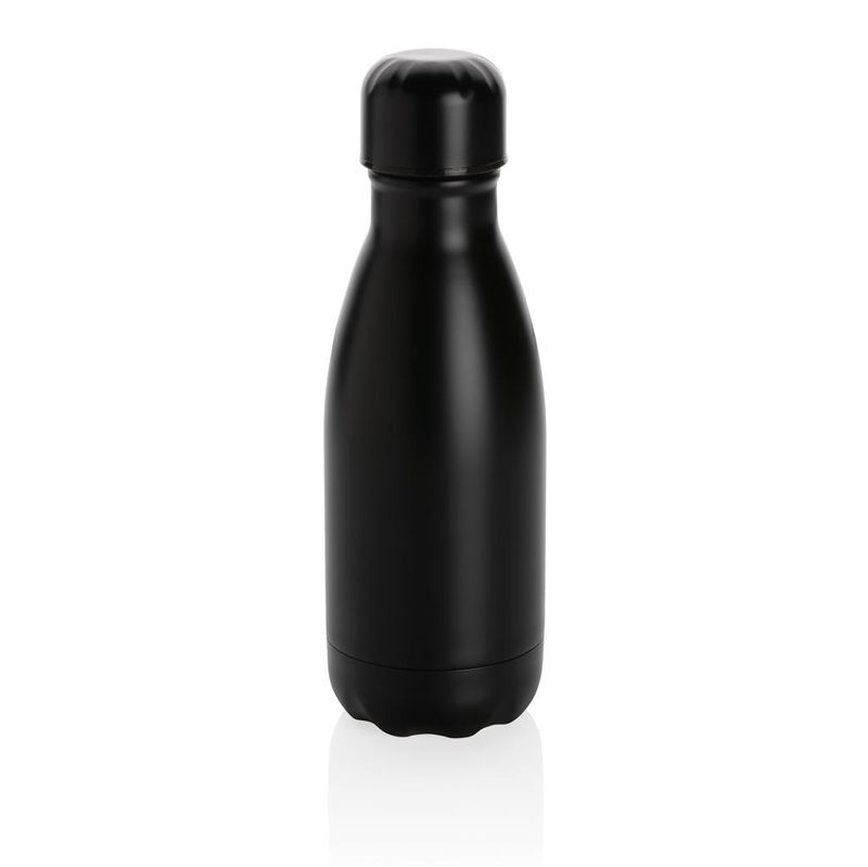 Bouteille isotherme personnalisée en acier 260ml|Elvi Black