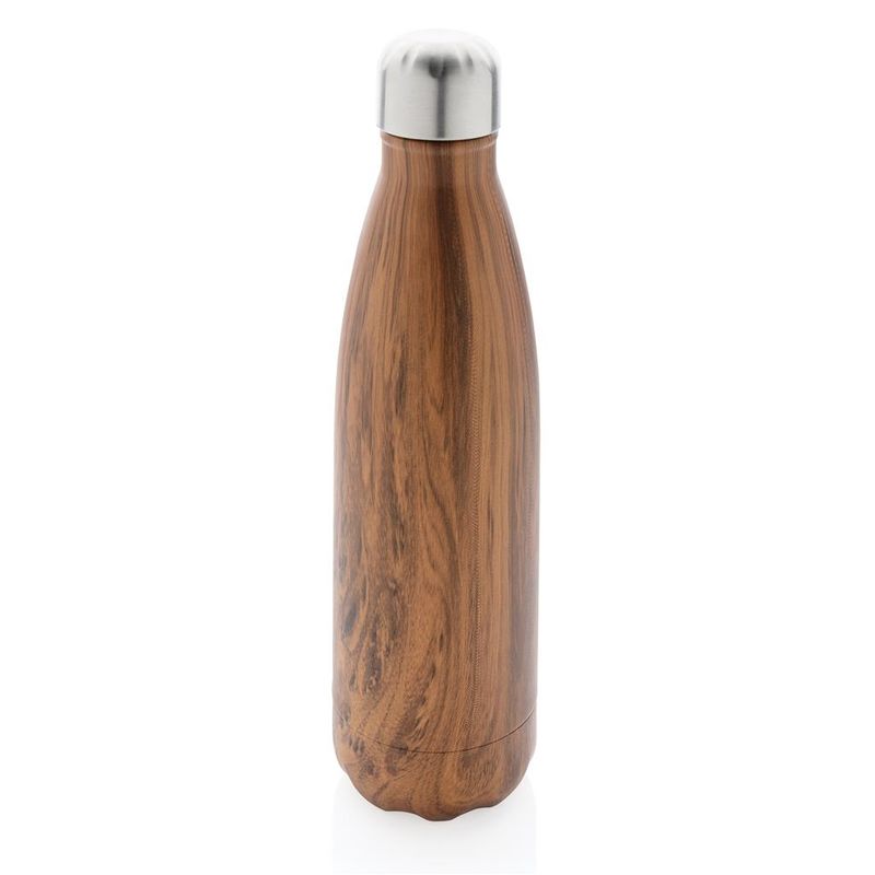 Bouteille isotherme acier effet bois|Coz Brown