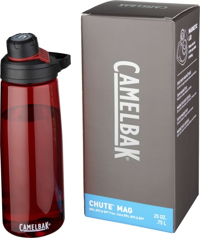 Bouteille publicitaire de sport Tritan™ 750 ml|Chute Mag Rouge