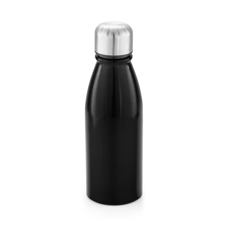 Gourde personnalisée en aluminium avec bouchon en acier inoxydable|Beane Noir