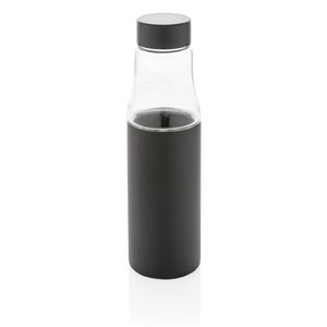 Bouteille personnalisée isotherme étanche en verre Hybrid|Almería Black