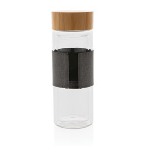 Bouteille double paroi personnalisée en verre Impact|Zumiel 5