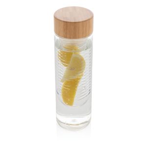 Bouteille à infusion bouchon bambou|Tacon Transparent