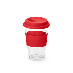 Verre personnalisable de voyage en verre 330 ml|Barty Rouge