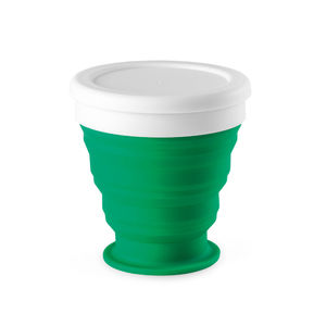 Verre personnalisé de voyage pliable en silicone|Astrada Vert