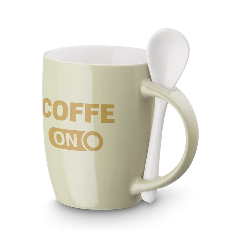 mug personnalisé avec cuillère